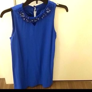 Big girl dress with stones neck decoration